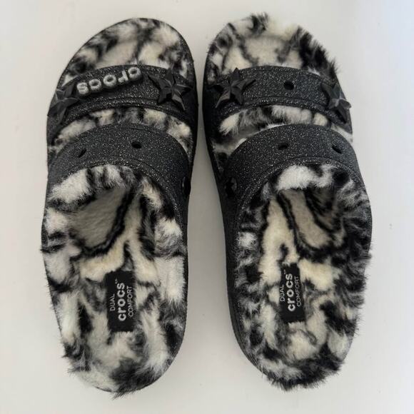 Crocs Cozy Fuzz-Lined Slides (W6/M4) - Picture 7 of 8